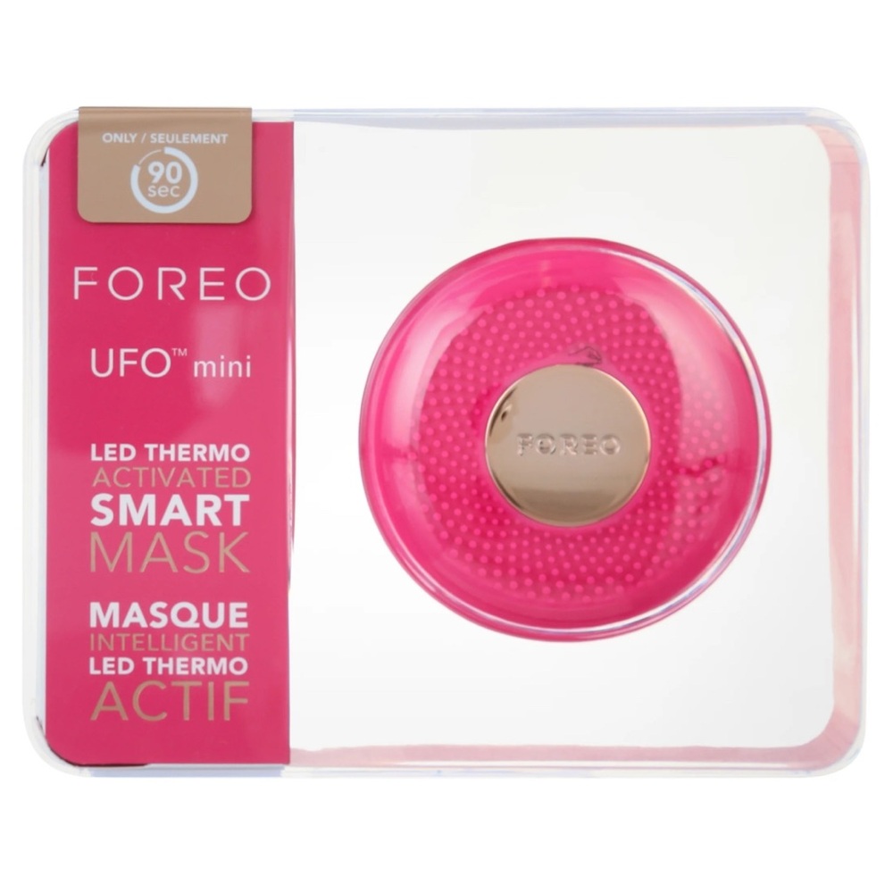 FOREO UFO Mini Smart Facial Mask Device LED Thermo Sonic Pink – NEW SEALED